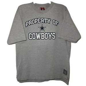 VINTAGE Dallas Cowboys Shirt Adult Medium Gray White Reebok Gridiron Classic Men